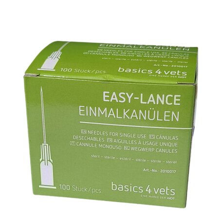 Einmalkanülen EASY-LANCE | 18G x 1,5 | 1,2 mm x 40,0 mm | Rosa | 100 Stück