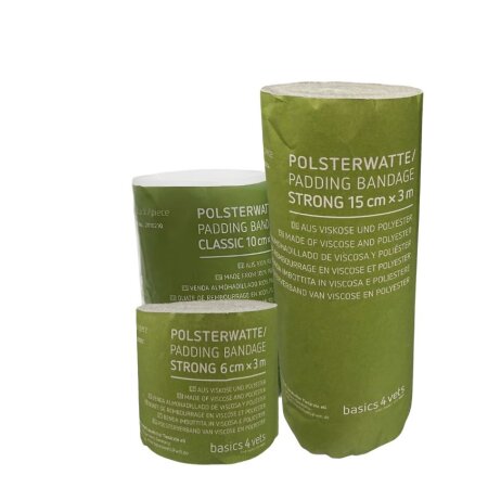 basics4vets Polsterwatte - Polsterbinde Strong | verschiedene Breiten