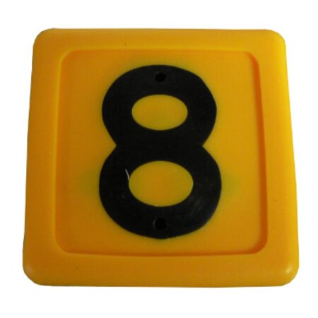 Blocknummer 8 für Halsmarkierungsbänder