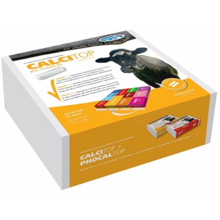 Landmans Best CalciTop Bolus | PLUS Vitamin D3 | Milchkühe | 24 Boli à 95 g