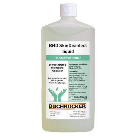 Buchrucker BHD SkinDisinfect Liquid Desinfektionsmittel für Hände 1 L