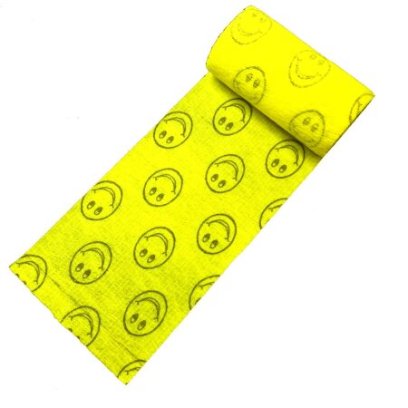 Kohäsive Bandage mit AntiBite-Effekt | Länge 4,5 m | Breite 10,0 cm | Smileys