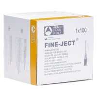 Einmalkan&uuml;len HSW FINE-JECT 100 Stk. 16 G x 1"...