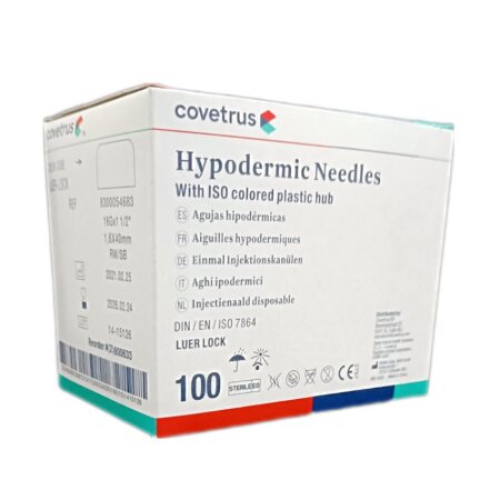 Einmalkanülen CVet | 16G x 1,5 | 1,6 mm x 40,0 mm | Weiß | 100 Stück