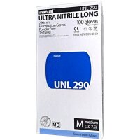 Nitrile Melkhandschuhe | Ultra Long 290 mm | Blau | 100...