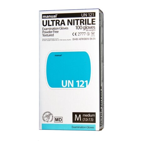 Manual UN121 Ultra Nitrile Untersuchungshandschuhe blau 100 Stk. Gr. M