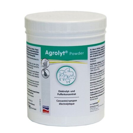 Agrochemica Agrolyt Powder | Kälber Schweine Lämmer Fohlen | 1,0 kg Dose