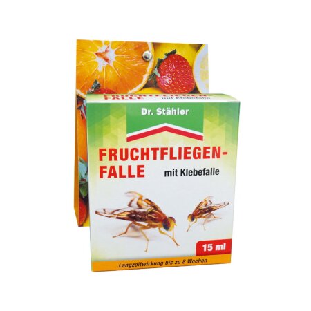 Dr. Strähler Fruchtfliegenfalle mit Klebefalle 15 ml