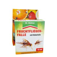 Dr. Stähler Fruchtfliegenfalle mit Klebefalle | 15 ml