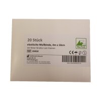 NuTaS Mullbinde elastisch | 10 cm x 4 m | 20 St&uuml;ck