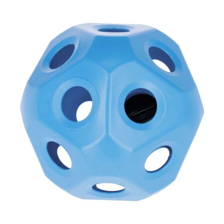 Futterspielball mit Fressöffnung 6,0 cm | stabil | Ø 40,0 cm | Blau