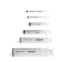 Kruuse Einwegspritzen 3-teilig mit Silikon-O-Ring,...